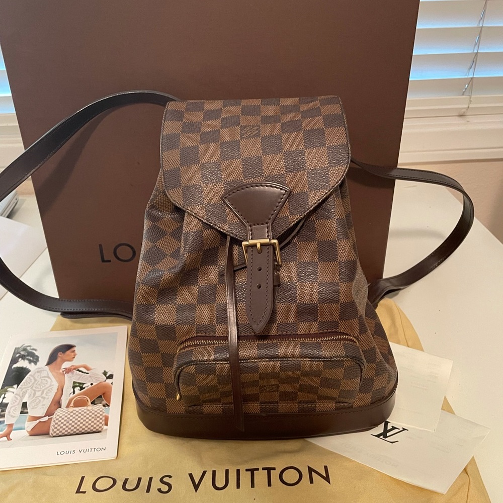 Louis Vuitton Brown Damier Ebene Canvas Backpack